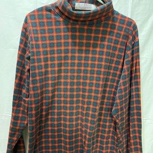 Karen Scott Plaid Turtleneck top